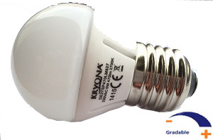 470 lumens, 6 WATT, Blanc chaud 2 700 K, Gradable