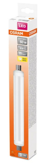 059674 Linolite S19 LED, 9 WATT = 60 WATT, 830 lumens, blanc chaud 2 700 K