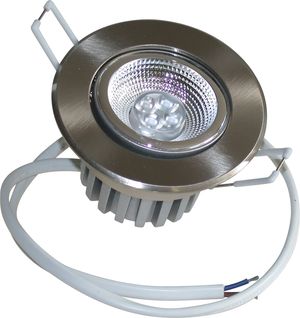 450 lumens, 8 WATT, Blanc pur 5 000 K, finition alu