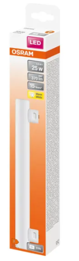 762374 Linolite S14S LED, 3,5 WATT = 25 WATT, 370 lumens, blanc chaud 2 700 K
