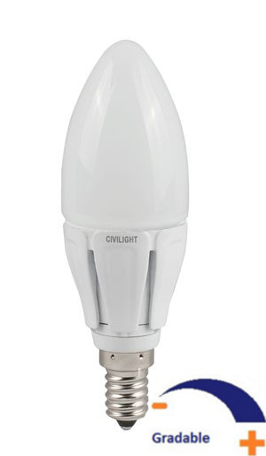 470 lumens, 6 WATT, Blanc chaud 2 700 K, Gradable