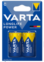 559312 Pack de 2 piles alcaline VARTA LONGLIFE POWER C LR14  1,5V