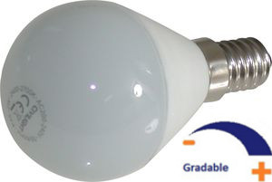 250 lumens, 4W, 230V, Blanc chaud 2 700 K, Gradable